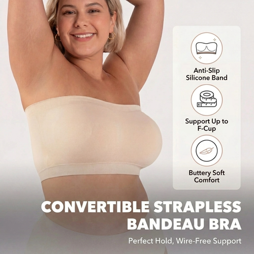 STRIVE® Convertible Strapless Bandeau Bra