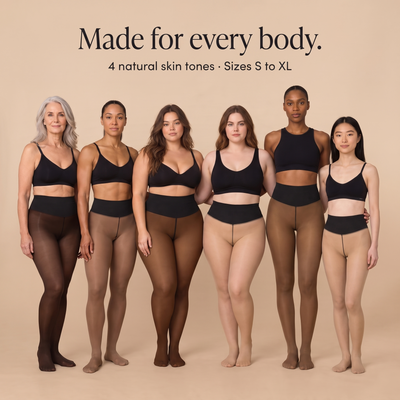 Made for every body: 4 skin tones, sizes S to XL