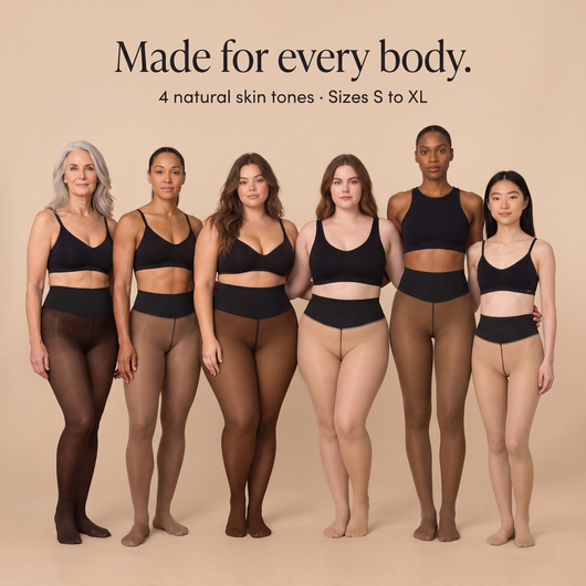 Made for every body: 4 skin tones, sizes S to XL