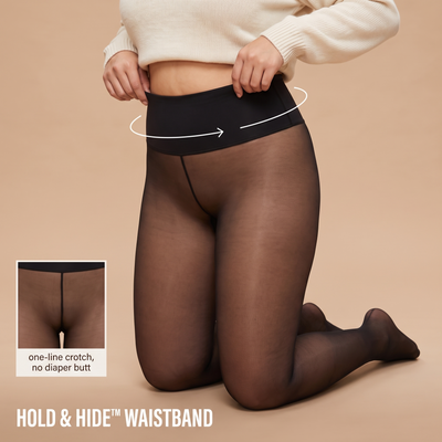 Hold & Hide waistband, one-line crotch