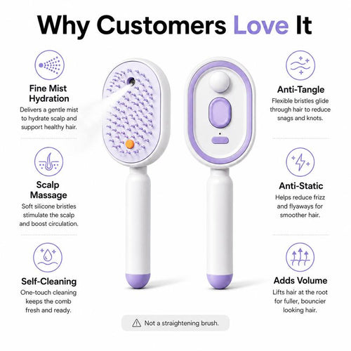 MistFlow™ — The 5-in-1 Hydrating Massage Brush